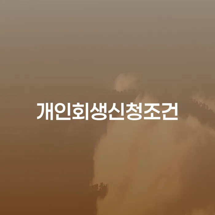 개인회생조회 개인회생 처리방법 어떻게 진행되는지