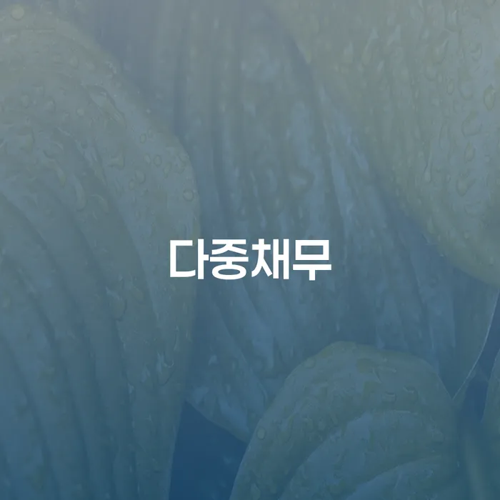 개인회생잘하는곳 빚청산 해결하기