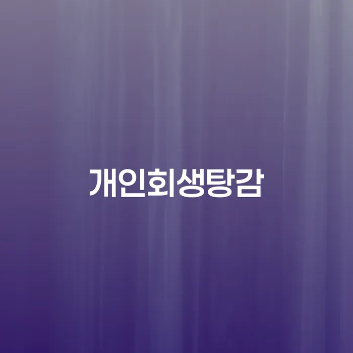 면책의소 개인회생으로 방법 해결 가능합니다.