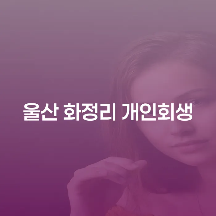 울산 화정리 개인회생: 채무 문제 해결의 길을 찾다?